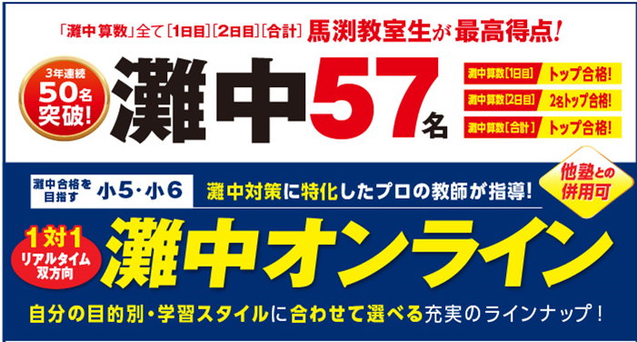 小6灘中馬渕教室灘コース教材○国語○算数 - 本